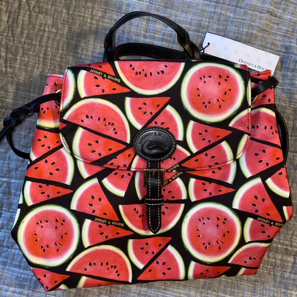 Dooney and Bourke watermelon backpack NWT
